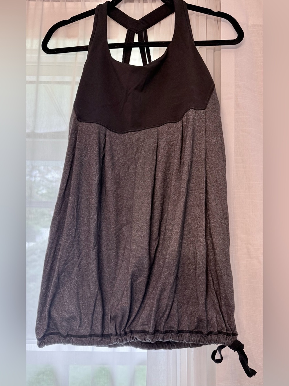 Lululemon Black & Gray Women's Athletic Tank Top sz 10 - Picture 4 of 6
